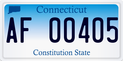 CT license plate AF00405