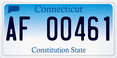 CT license plate AF00461