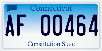 CT license plate AF00464