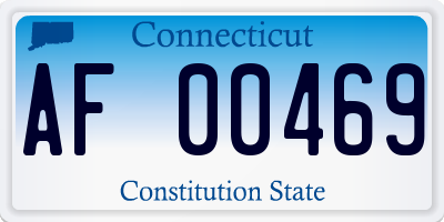 CT license plate AF00469