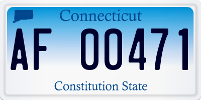 CT license plate AF00471