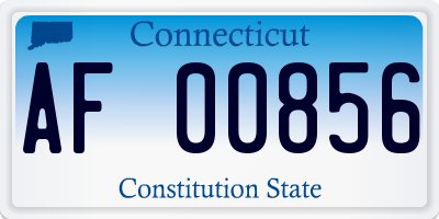 CT license plate AF00856