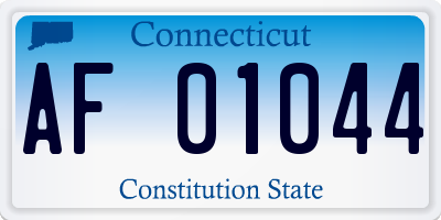 CT license plate AF01044