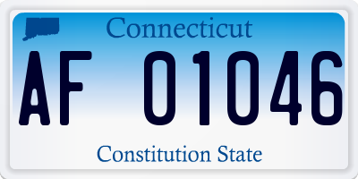 CT license plate AF01046