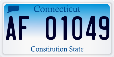 CT license plate AF01049