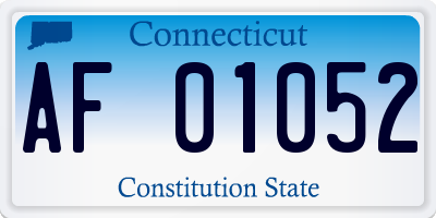 CT license plate AF01052