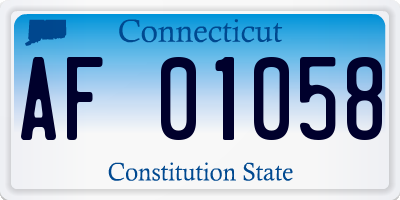 CT license plate AF01058