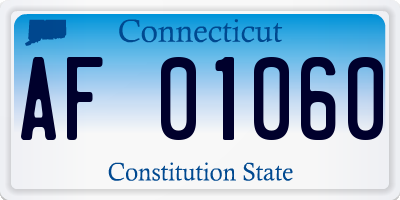 CT license plate AF01060