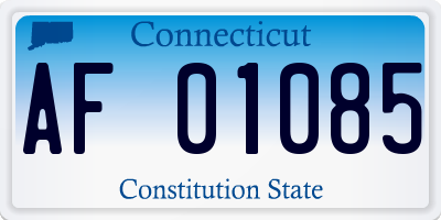CT license plate AF01085