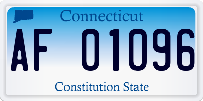 CT license plate AF01096