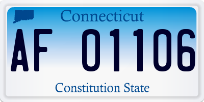 CT license plate AF01106