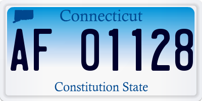 CT license plate AF01128