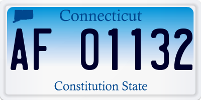 CT license plate AF01132