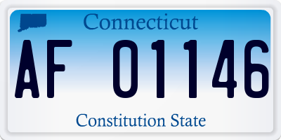 CT license plate AF01146
