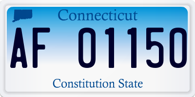 CT license plate AF01150
