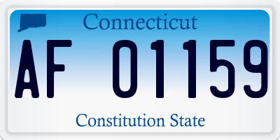 CT license plate AF01159