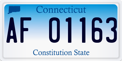 CT license plate AF01163