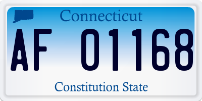 CT license plate AF01168