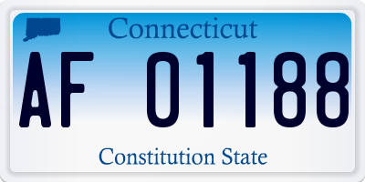 CT license plate AF01188