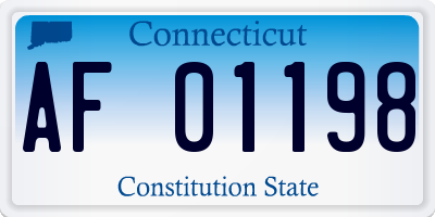 CT license plate AF01198