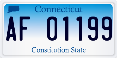 CT license plate AF01199