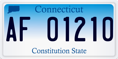 CT license plate AF01210