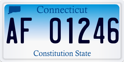 CT license plate AF01246