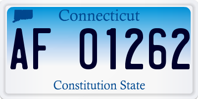 CT license plate AF01262