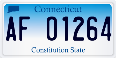 CT license plate AF01264
