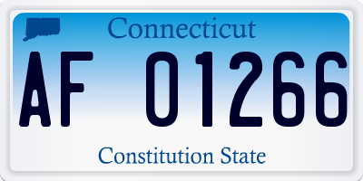 CT license plate AF01266