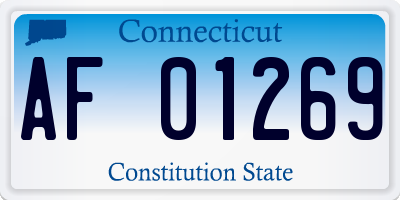 CT license plate AF01269