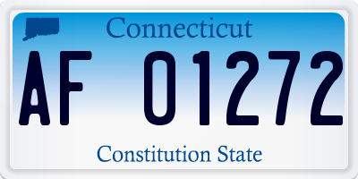 CT license plate AF01272