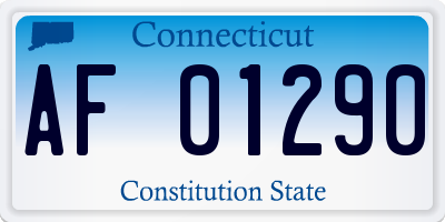 CT license plate AF01290