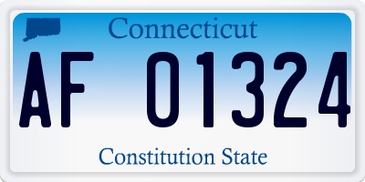 CT license plate AF01324