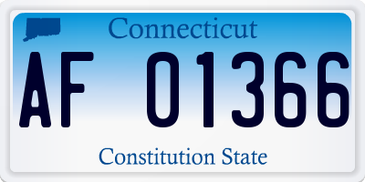 CT license plate AF01366