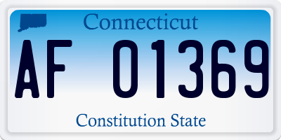 CT license plate AF01369