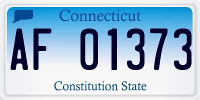CT license plate AF01373