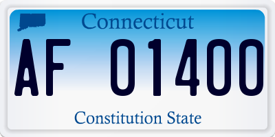 CT license plate AF01400