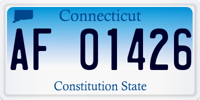 CT license plate AF01426