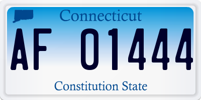 CT license plate AF01444