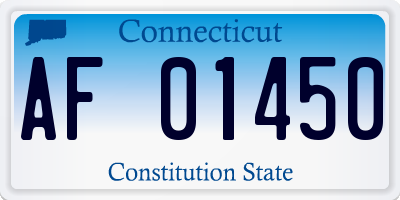 CT license plate AF01450