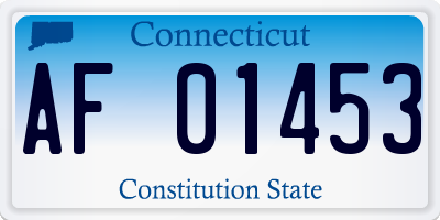 CT license plate AF01453