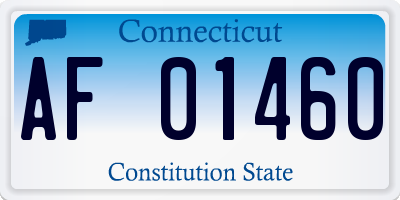 CT license plate AF01460