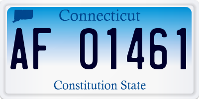 CT license plate AF01461