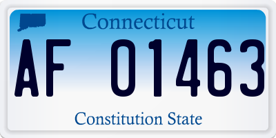 CT license plate AF01463