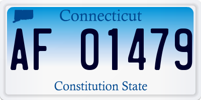 CT license plate AF01479