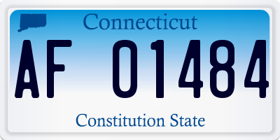 CT license plate AF01484