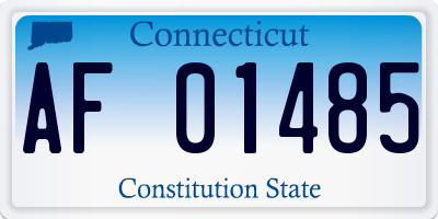 CT license plate AF01485