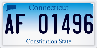 CT license plate AF01496