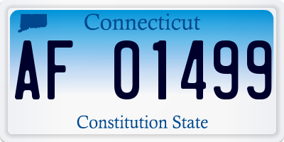CT license plate AF01499